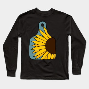 Sunflower Ear Tag  Sunflower Long Sleeve T-Shirt